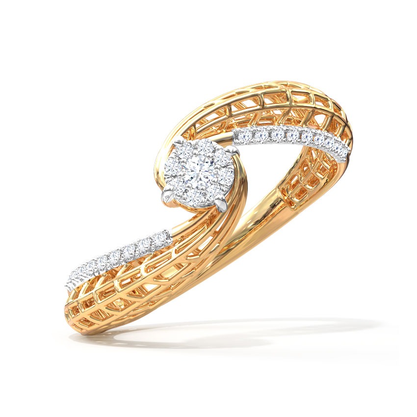 Sway Mesh Classic Diamond Ring