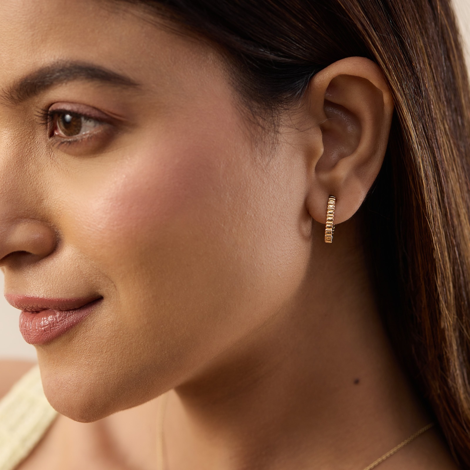 Classic Round Gold Hoop Earrings