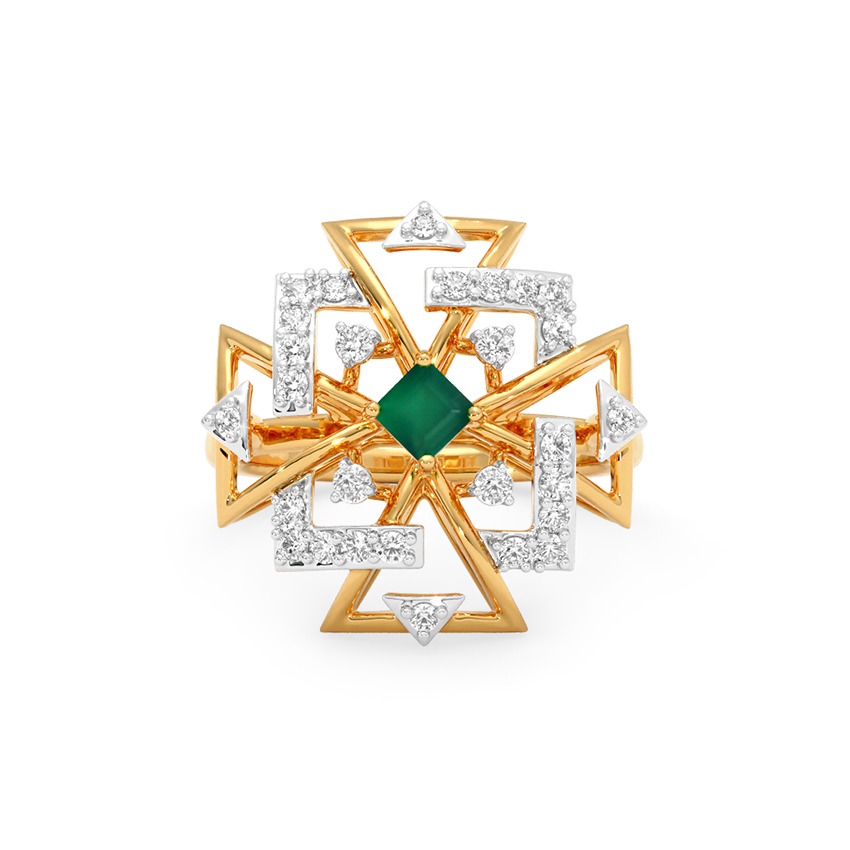 Green Gimlet Gemstone Ring