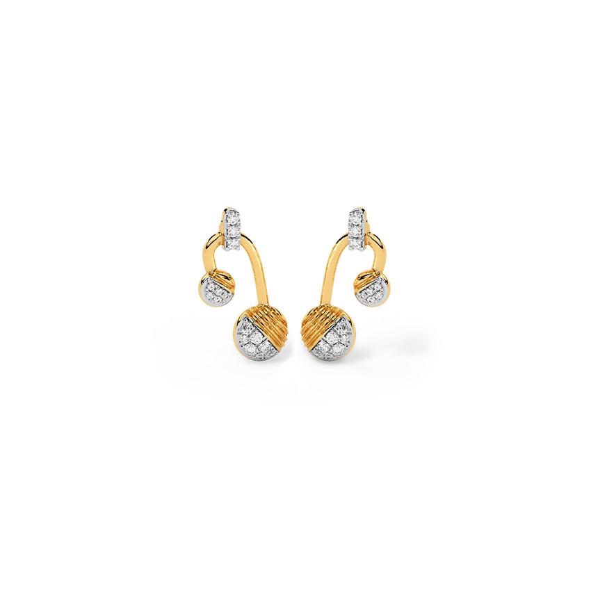 Midnight Veil Diamond Drop Earrings