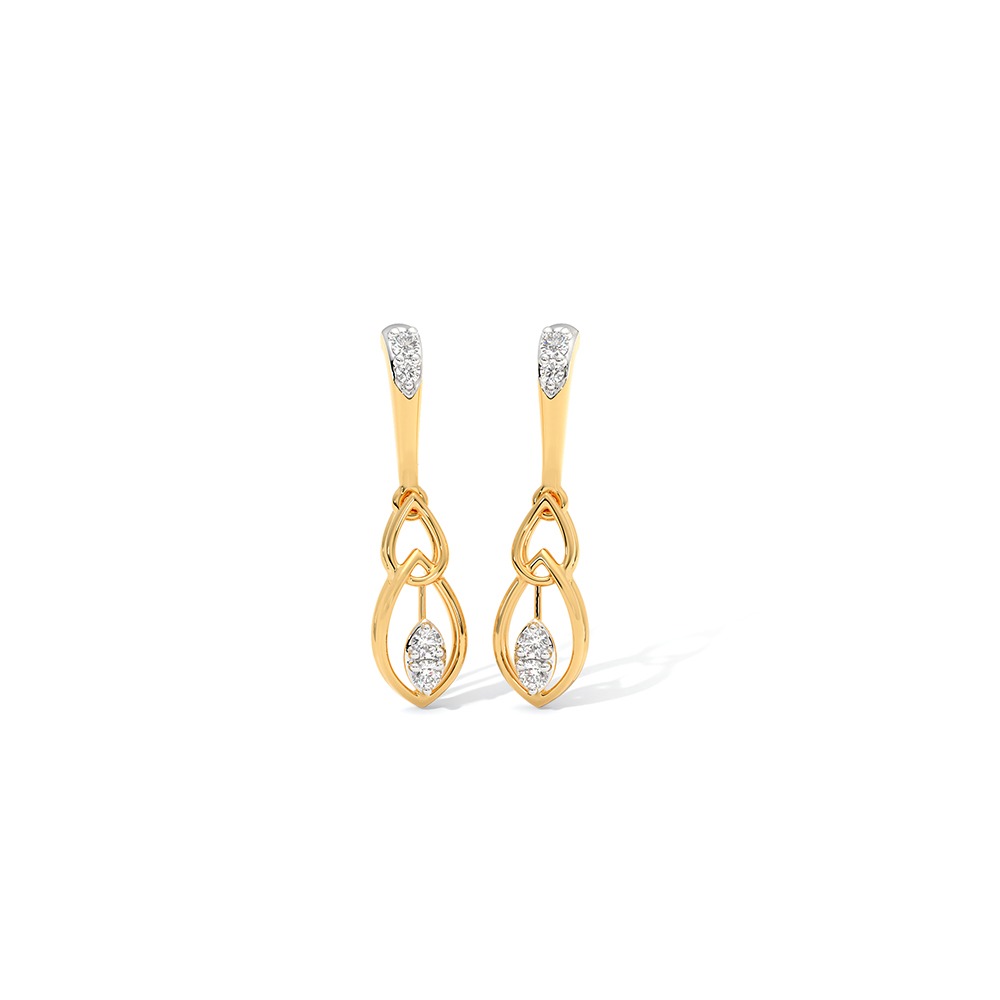 Barely Bling Diamond Drop Earrings