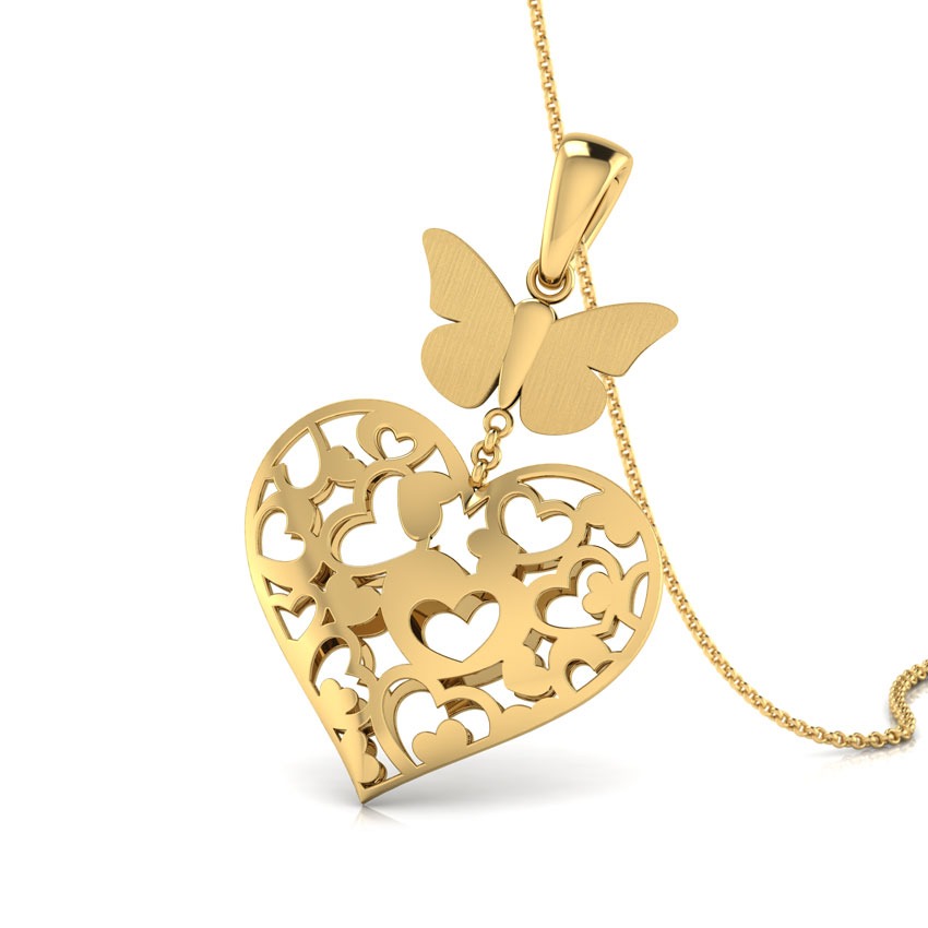 Arabelle Cutout Gold Pendant