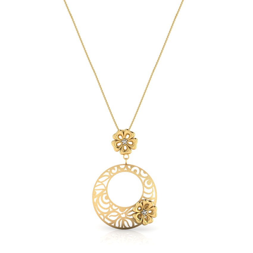 Jose Cutout Gold Pendant