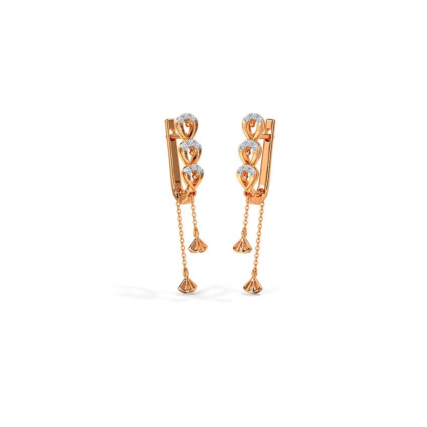 Damina Diamond Hoop Earrings