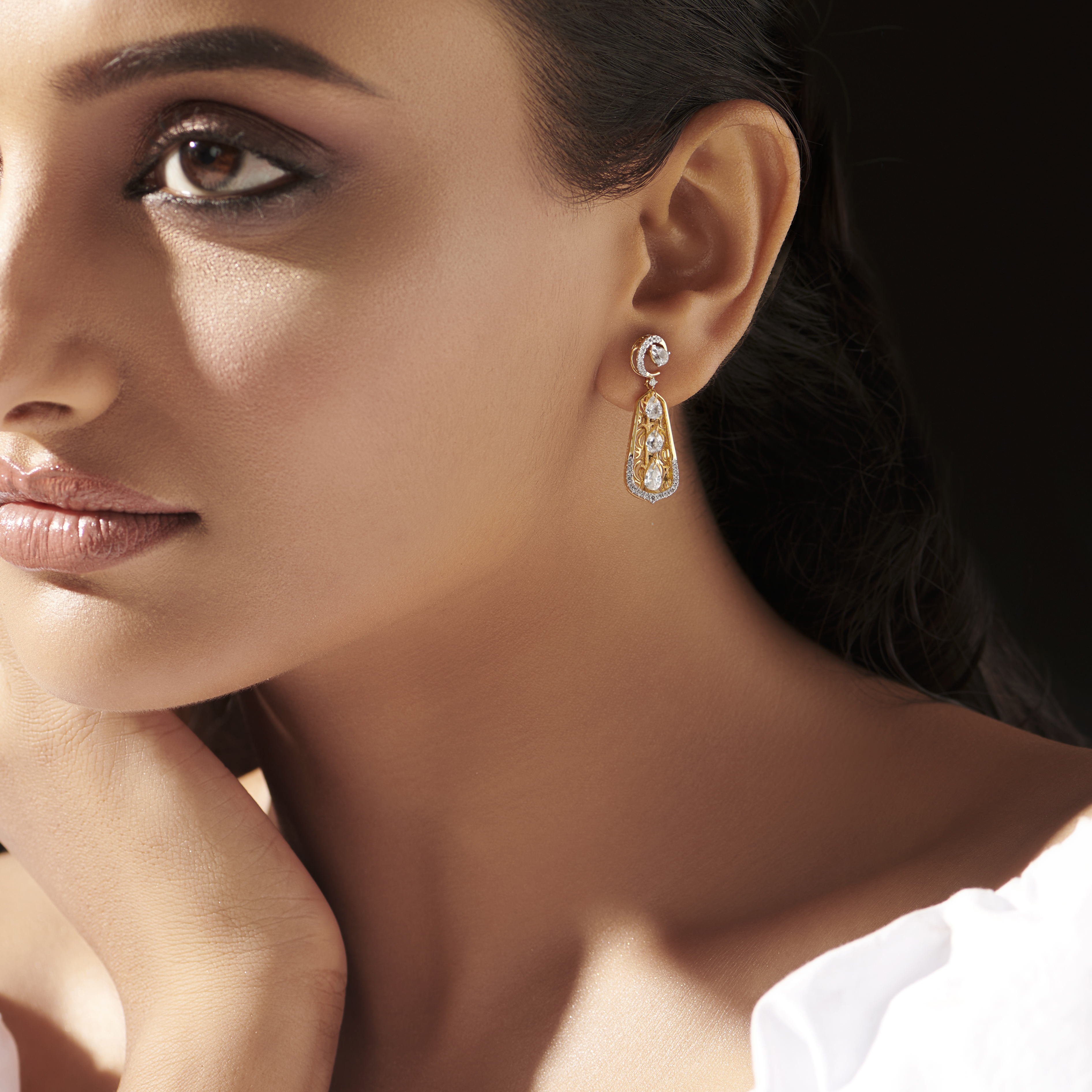 Sahirah Gemstone Drop Earrings
