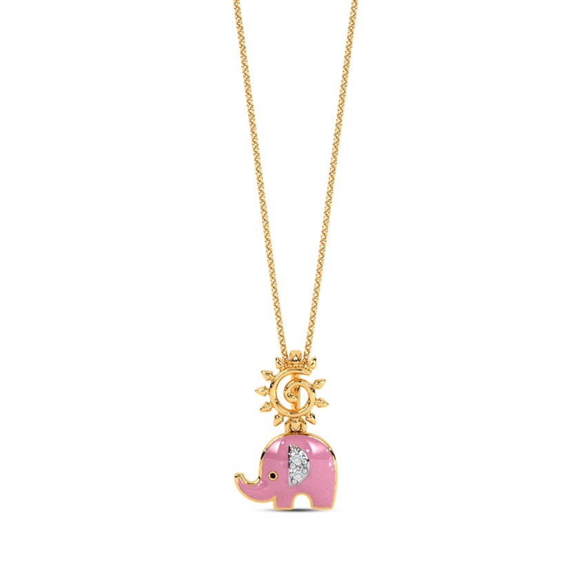 Disney's Lion King Kids Elephant Diamond Pendant
