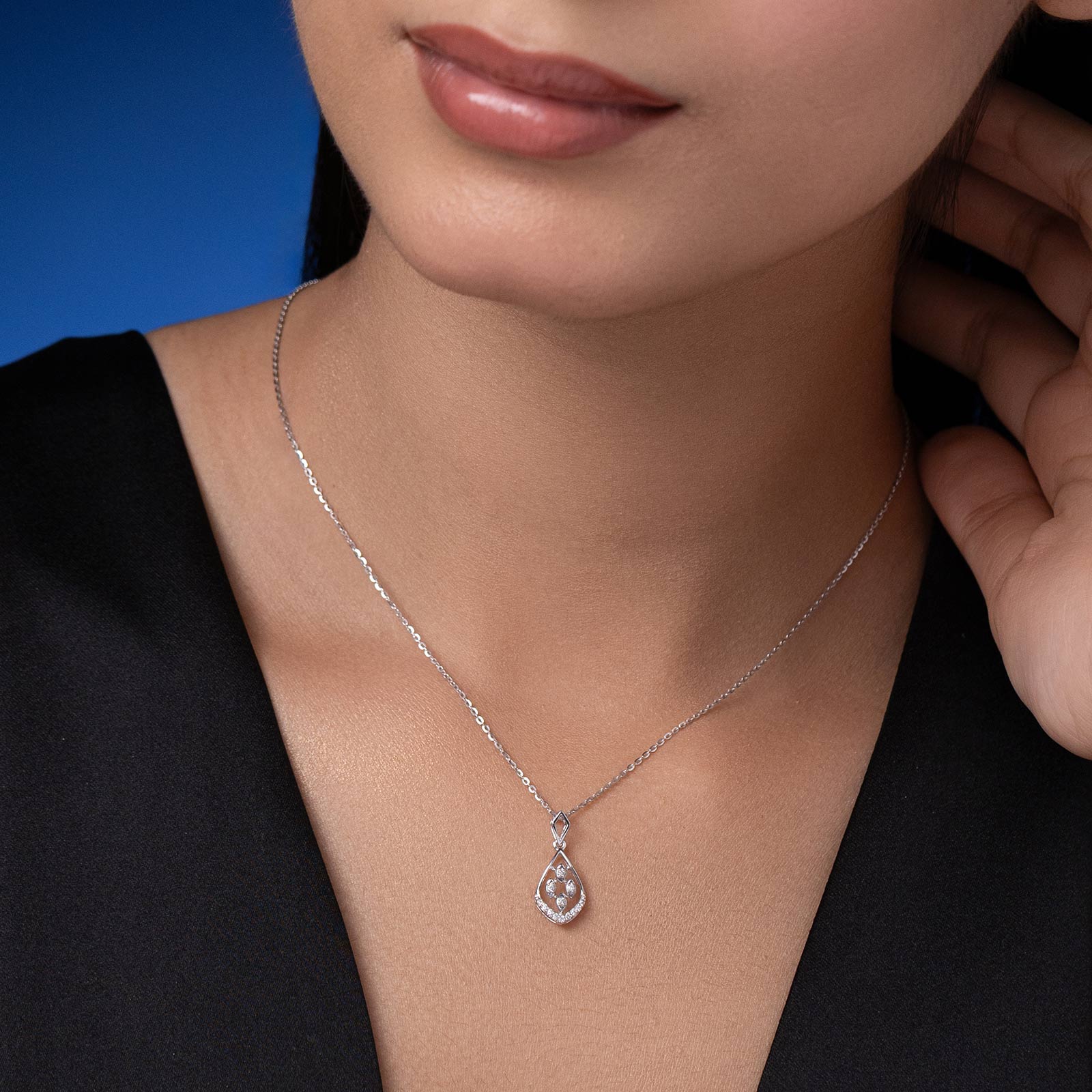 Kalung Berlian Perak Leader 925