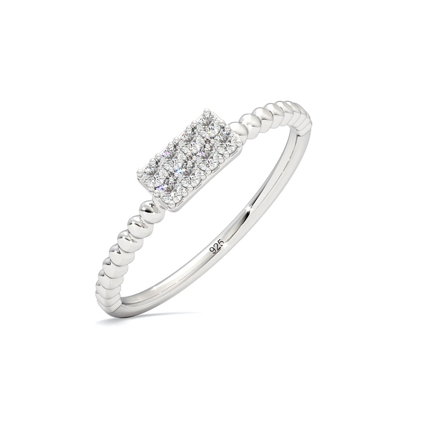 Know Yourself 925 Silver Diamond Ring