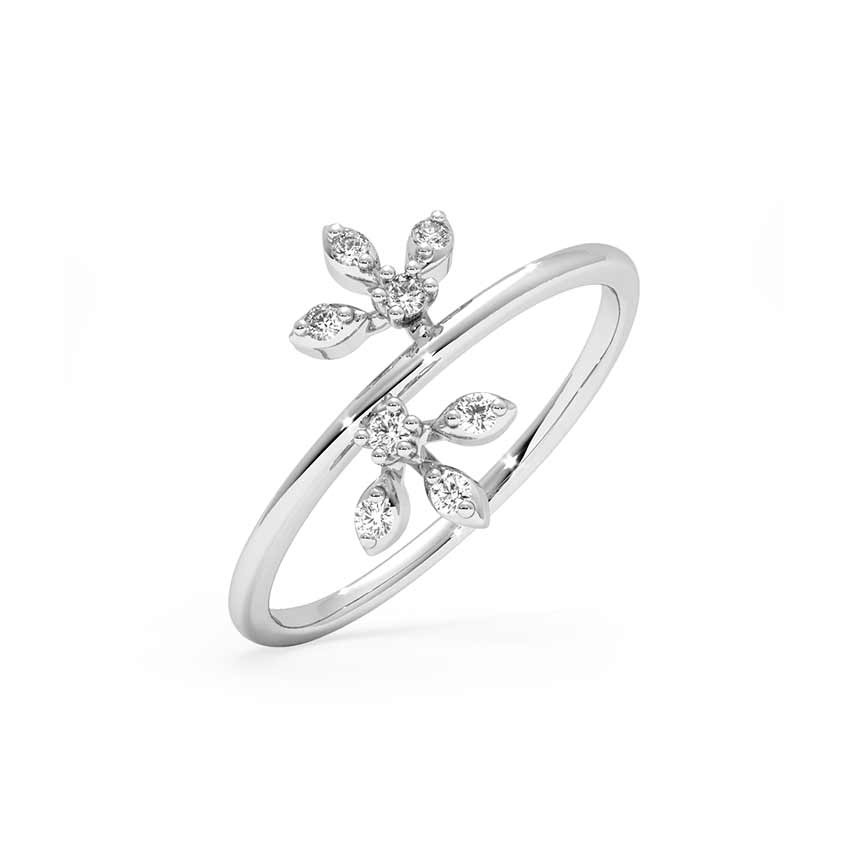 Conquer your fears 925 Silver Diamond Ring