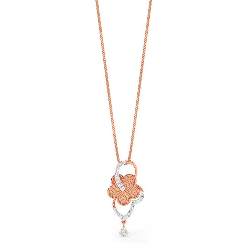 Patina Texture Diamond Pendant