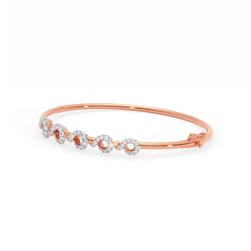 Entwine Diamond Oval Bracelet