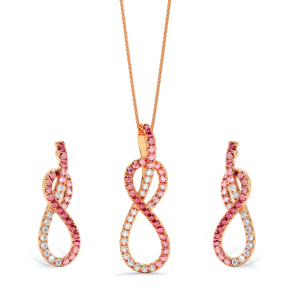 Crimson Crush Gemstone Pendant Set