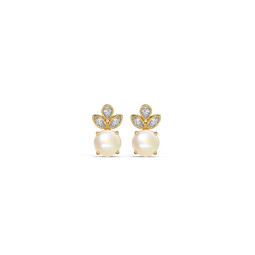 Candy Glow Pearl Stud Earrings
