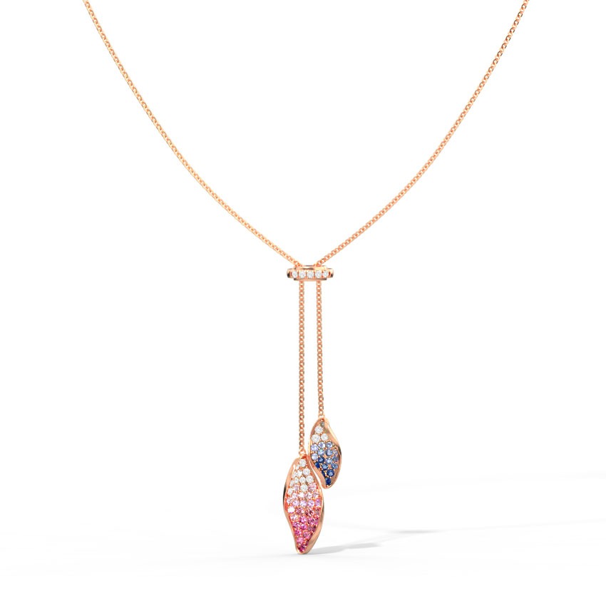 Dual Sway Gemstone Necklace