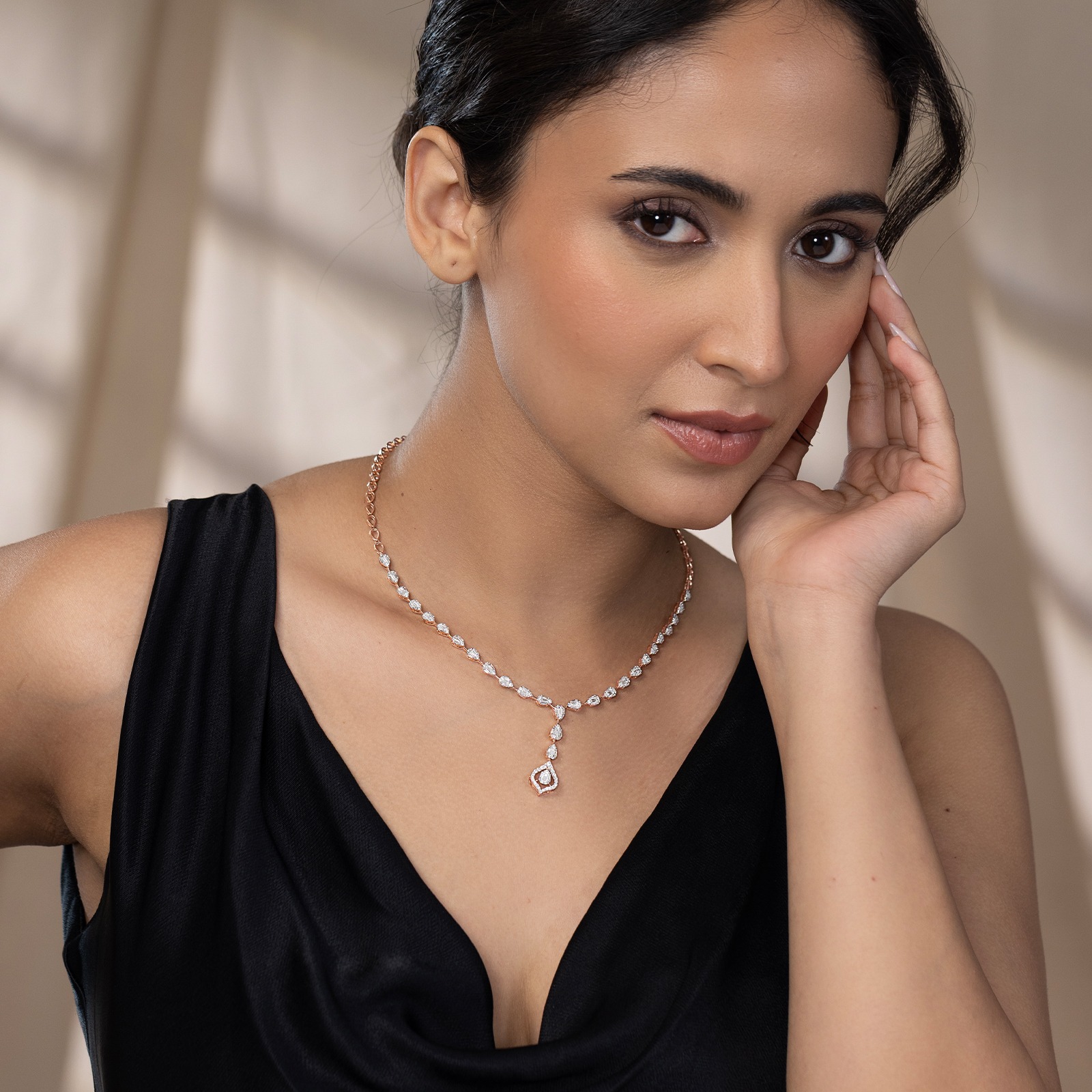 Sovereign Shimmer Diamond Necklace