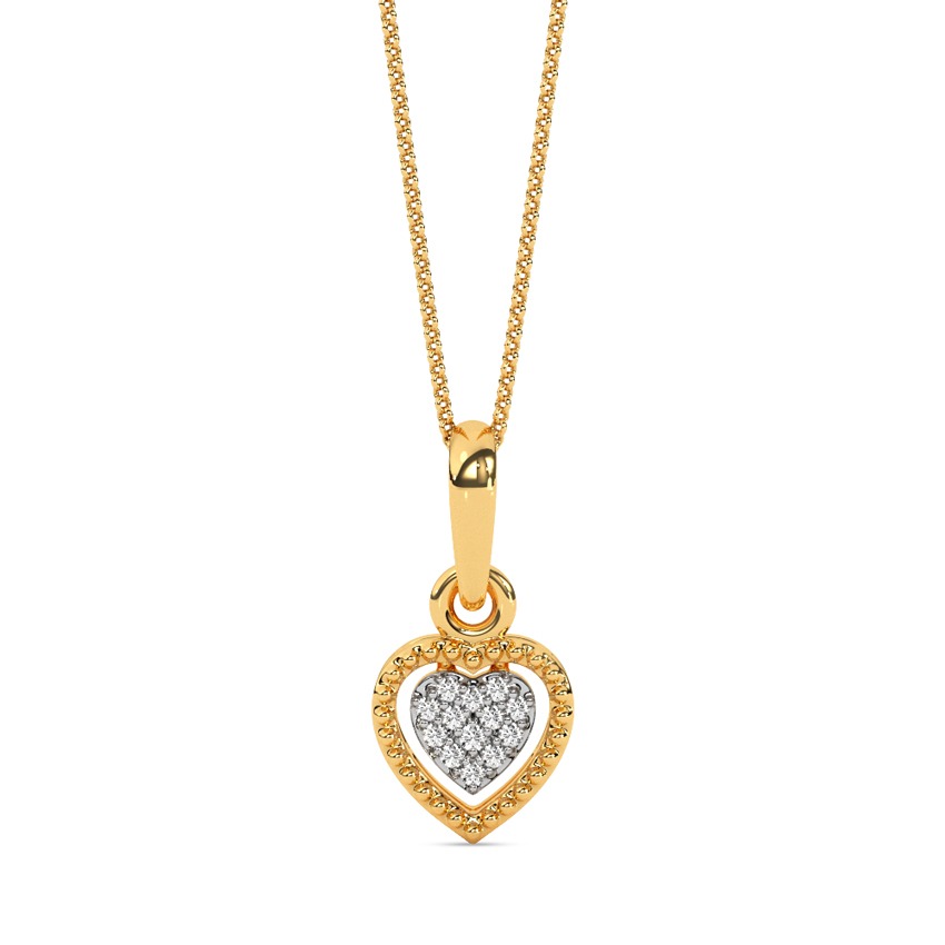 Swaying Hearts Diamond Pendant
