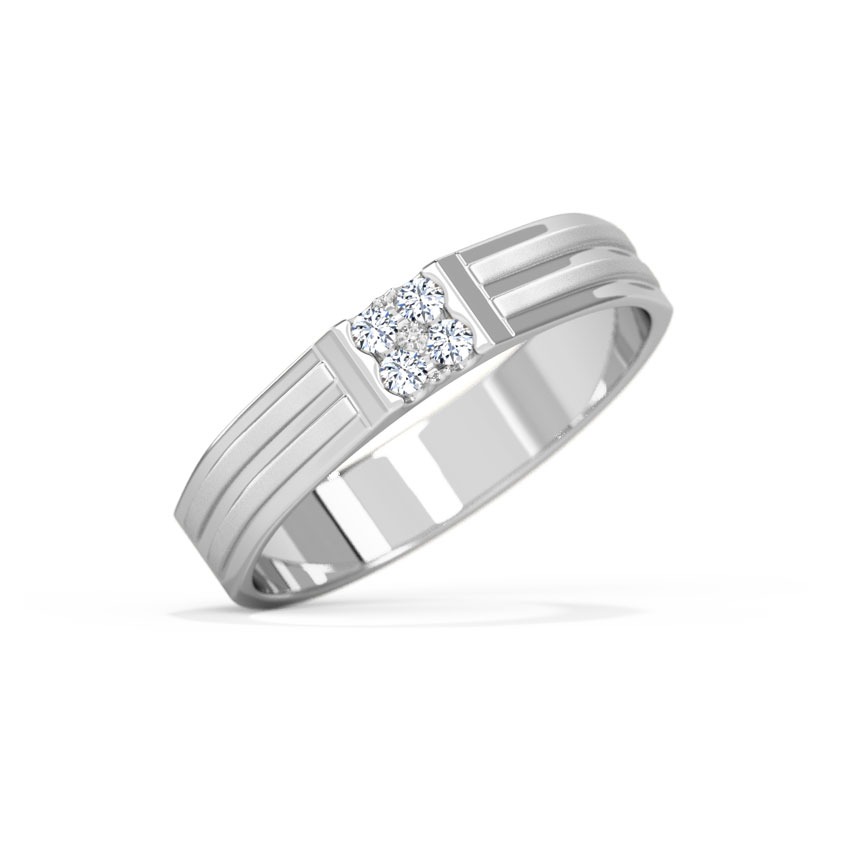Aaron Platinum Band for Men