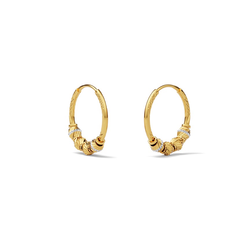 Heritage Spark Gold Hoop Earrings