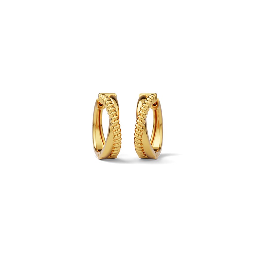 Saanjh Gold Hoop Earrings