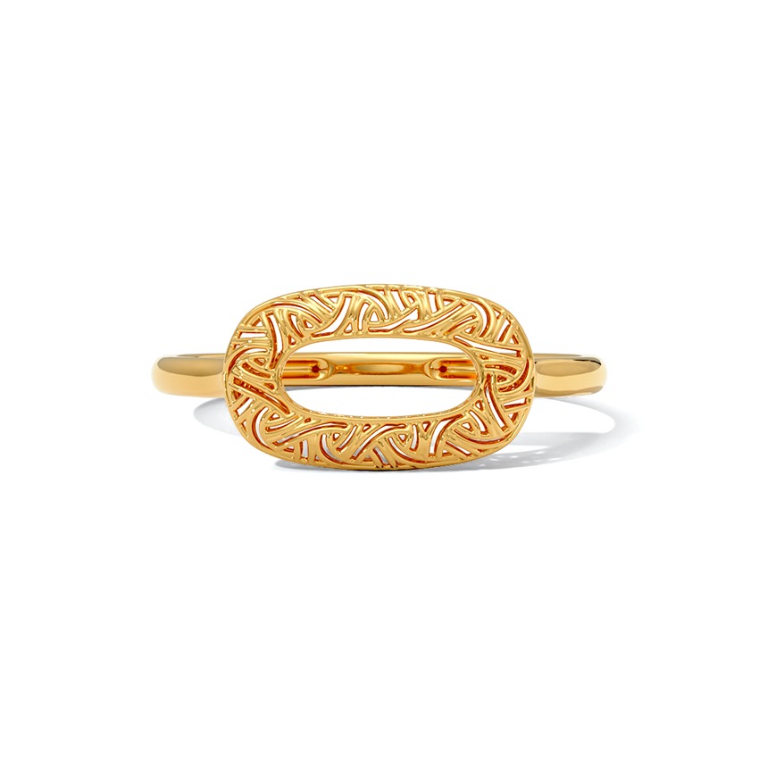 Lattice Square 22KT Gold Ring