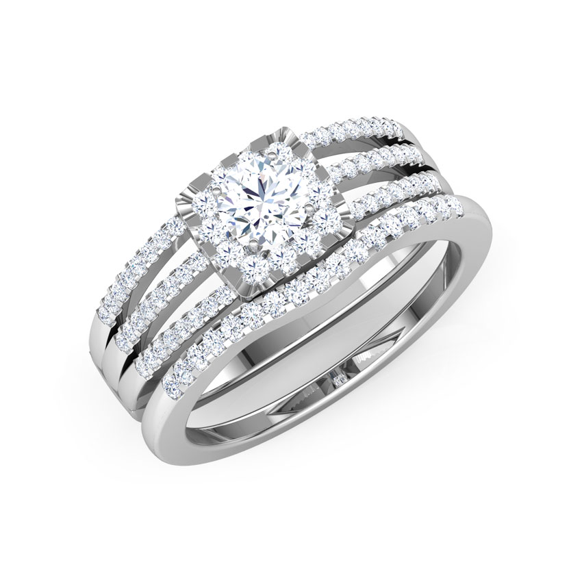 Stellar Solitaire Bridal Ring Set