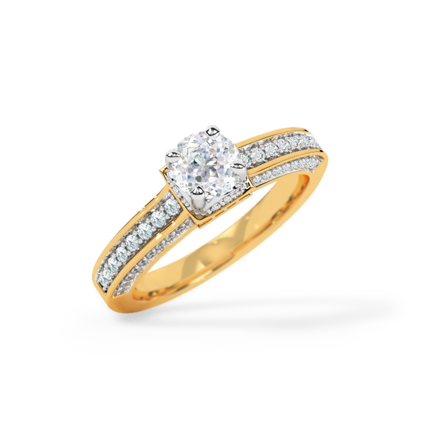 Starlit Radiance 73 Cuts Solitaire Ring