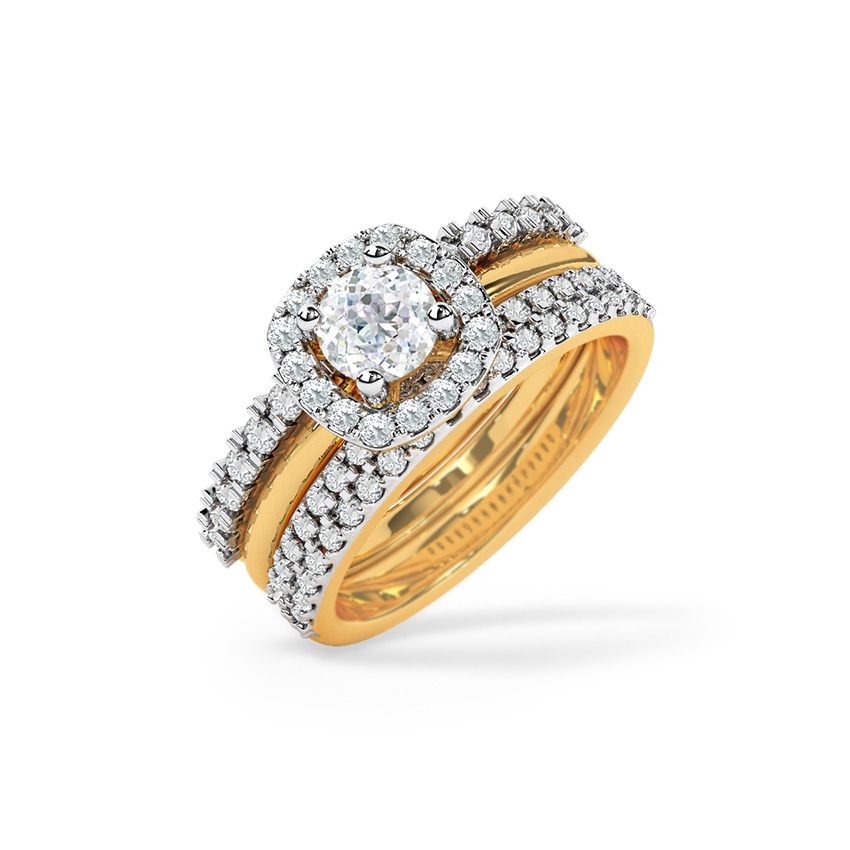 Gleaming Horizon 73 Cuts Solitaire Ring