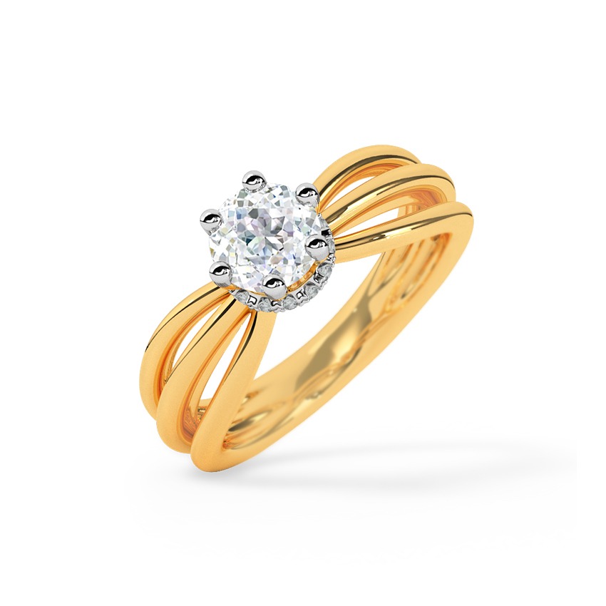 Stellar Wish 73 Cuts Solitaire Ring