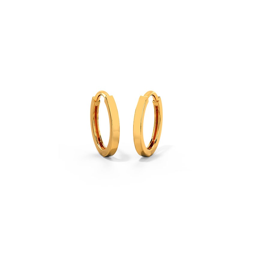 Evergreen Gold Hoop Earrings