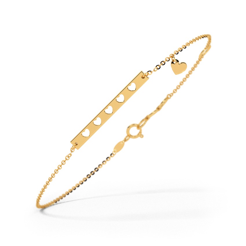 Minimalistic Love Gold Bracelet