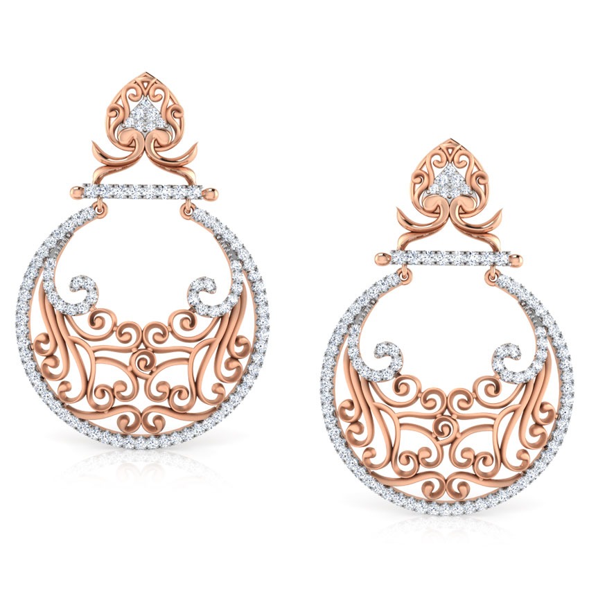 Fulki Filigree Diamond Chand Bali