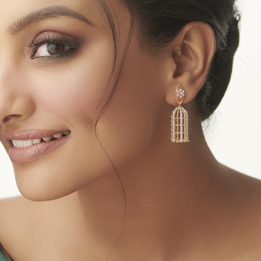 Fairuza Diamond Jhumkas
