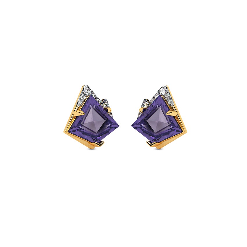 Victorious Violet Gemstone Earrings
