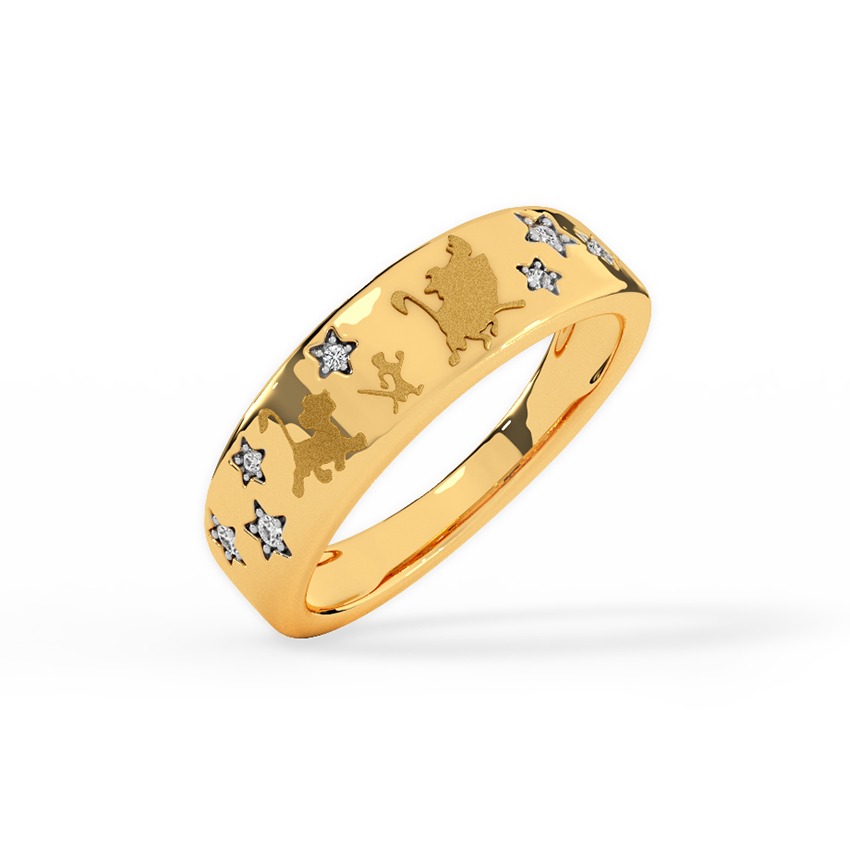 Disney's Lion King Simba Timon Pumbaa Diamond Ring