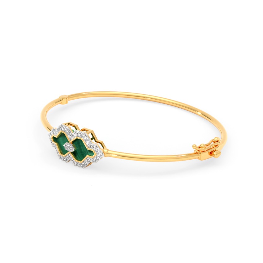 Liana Malachite Gemstone Bracelet