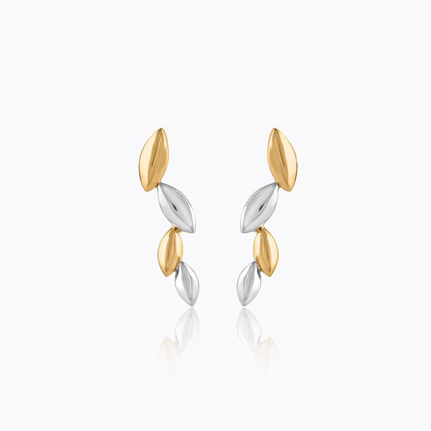 Rushali 22KT Gold Drop Earrings
