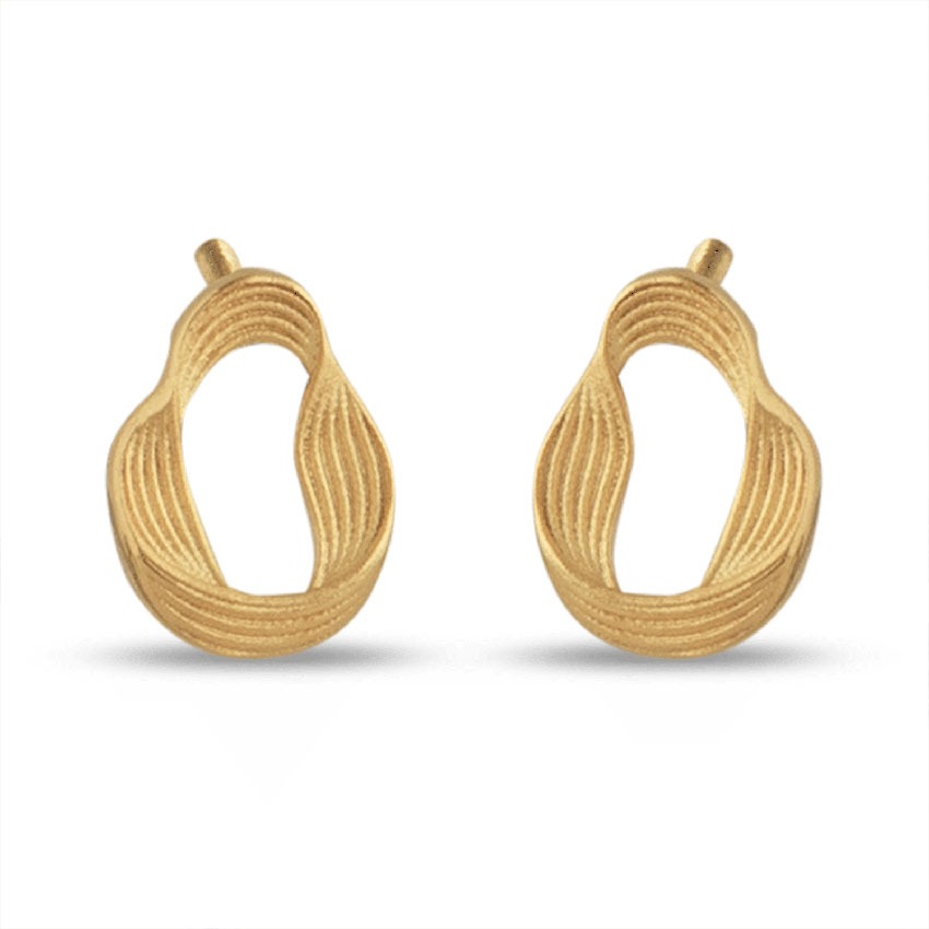 Nitara 22KT Gold Stud Earrings
