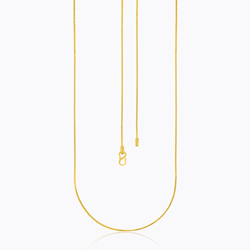 Delighted Reverse Box 22Kt Unisex Gold Chain