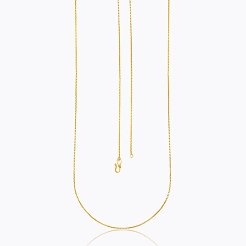 Winsome Box 22Kt Unisex Gold Chain