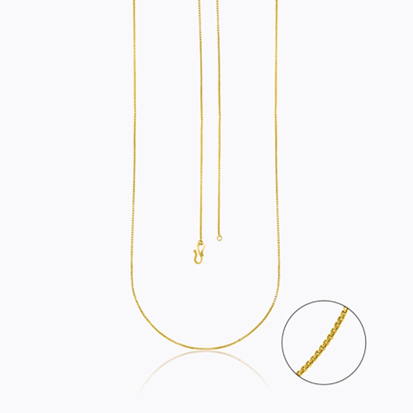 Winsome Box 22Kt Unisex Gold Chain