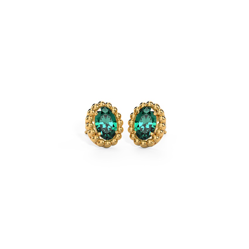 Genevia Gemstone Stud Earrings