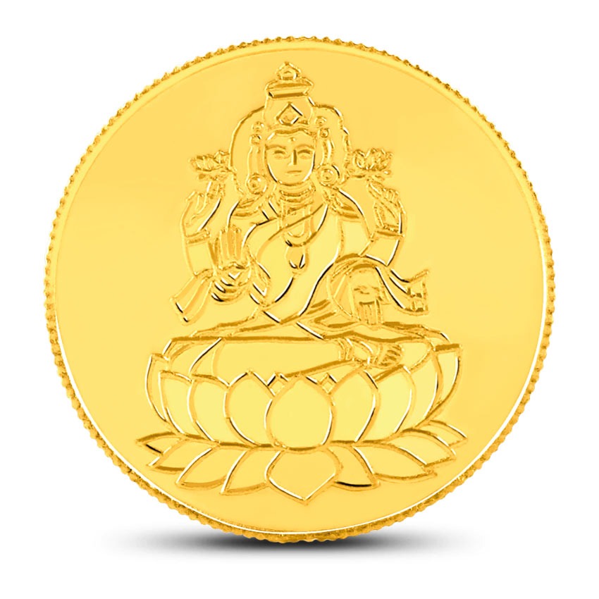 50g, 24Kt Lakshmi Gold Coin
