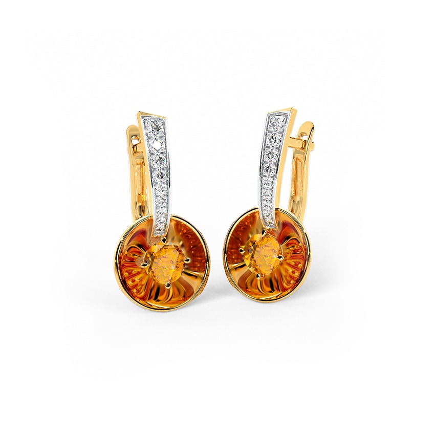 Glare Prism Gemstone Hoop Earrings