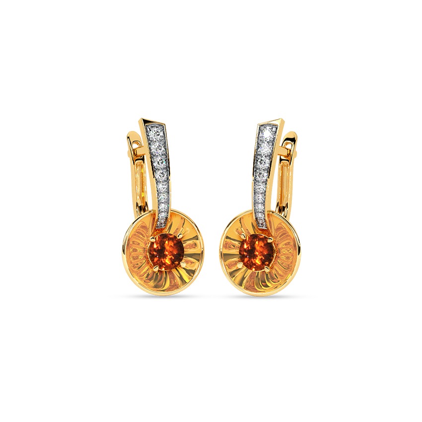 Glare Prism Gemstone Hoop Earrings