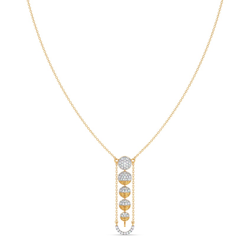Cosmic Phase Diamond Necklace