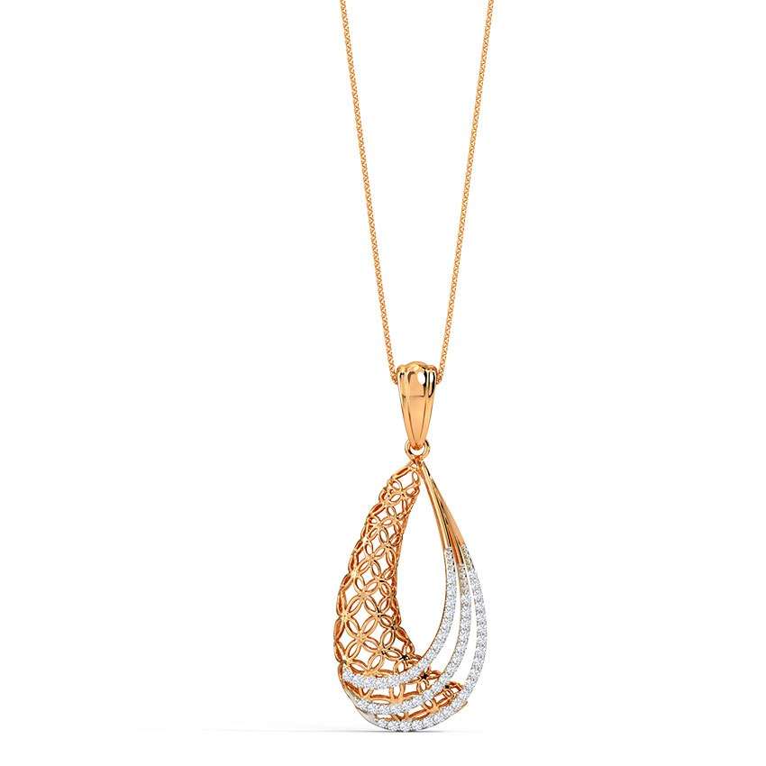 Dina Trellis Diamond Pendant