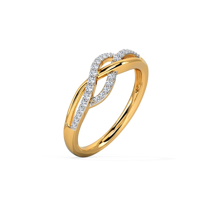 Charming Waves Diamond Ring