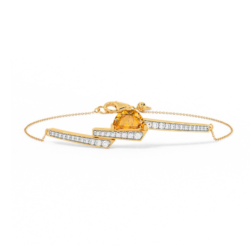 Sunlit Zora Gemstone Chain Bracelet