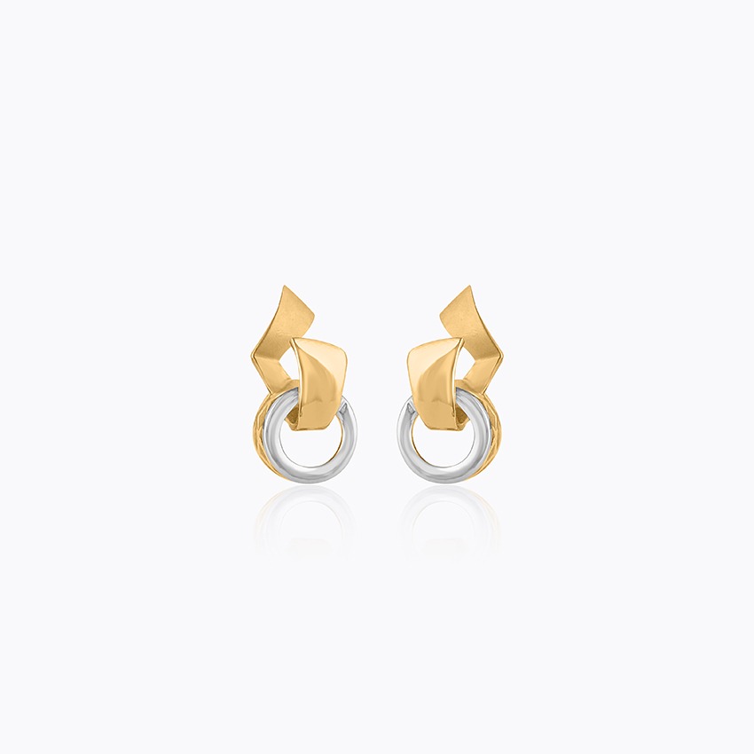 Refined Glow 22KT Gold Stud Earrings
