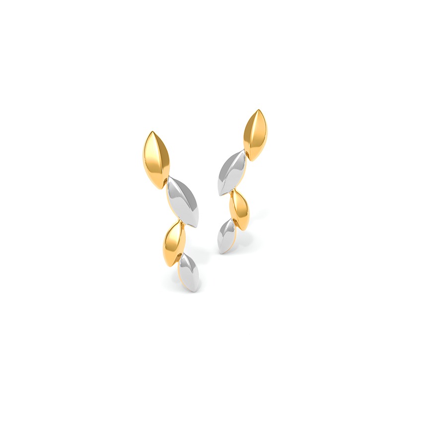Rushali 22KT Gold Drop Earrings